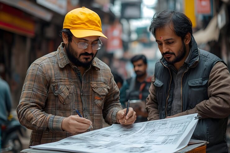 two-men-are-looking-paper-that-says-word-graph_1021198-23683